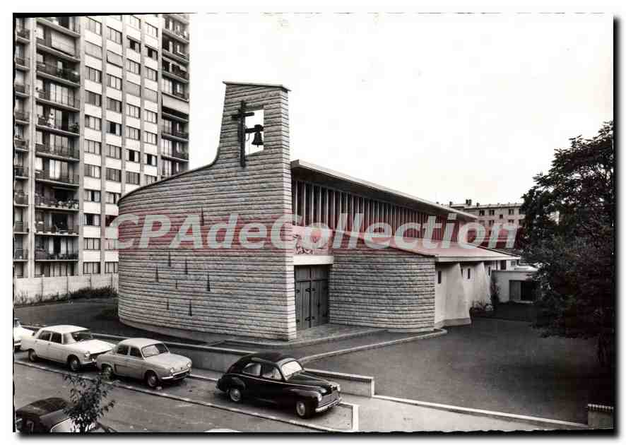 CPSM Eglise Saint Joseph Saint Raymond Montrouge