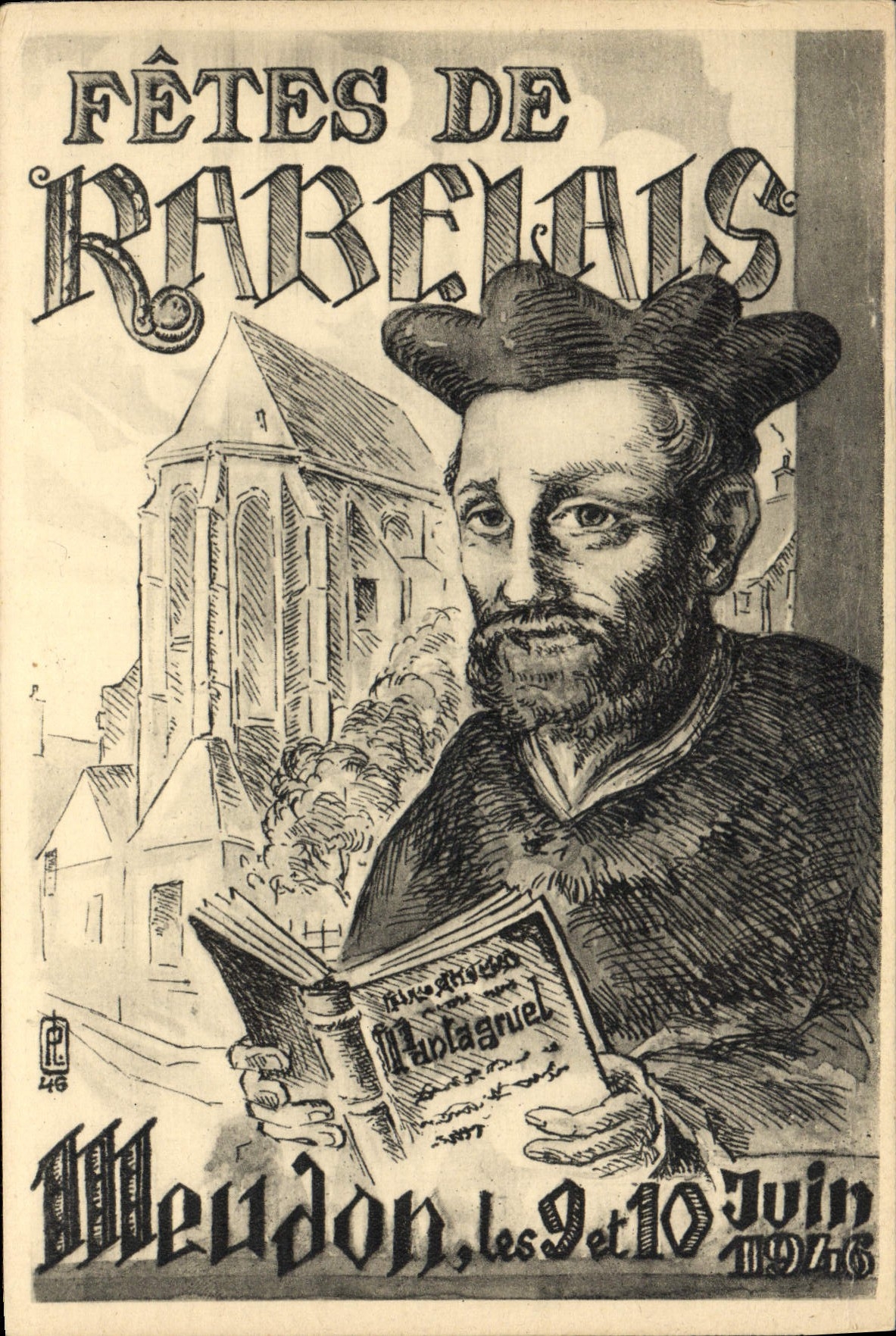 Fêtes de Rabelais — Meudon, les 9 et 10 juin 1946 — éditeur P. 46