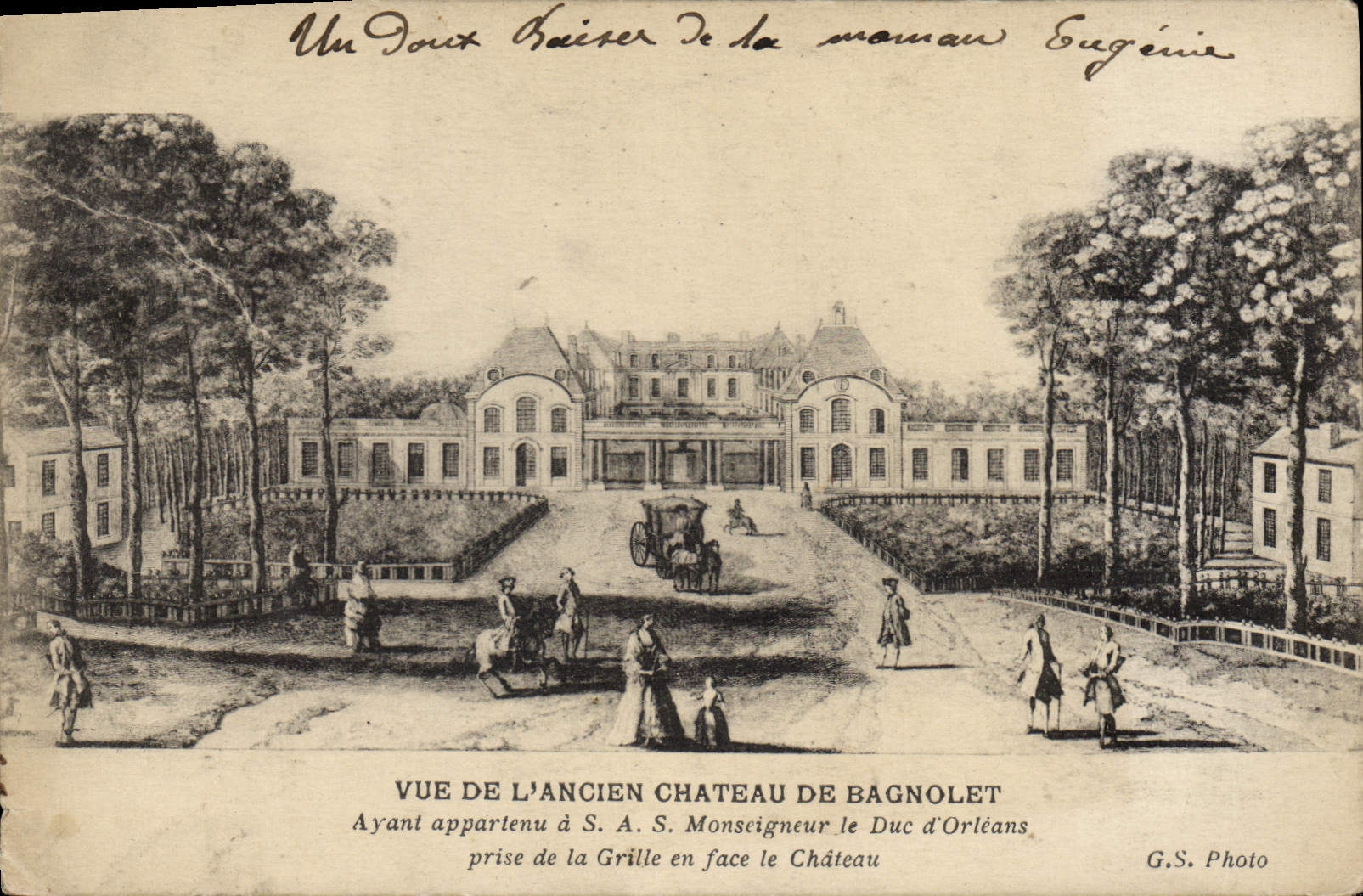 CPA Vue de l'Ancien Chateau de Bagnolet 