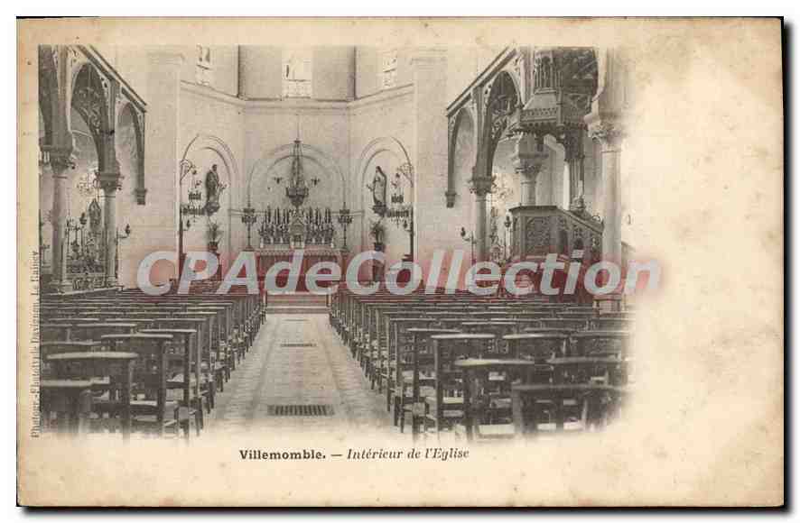 CPA Villemomble Interieur de l'Eglise