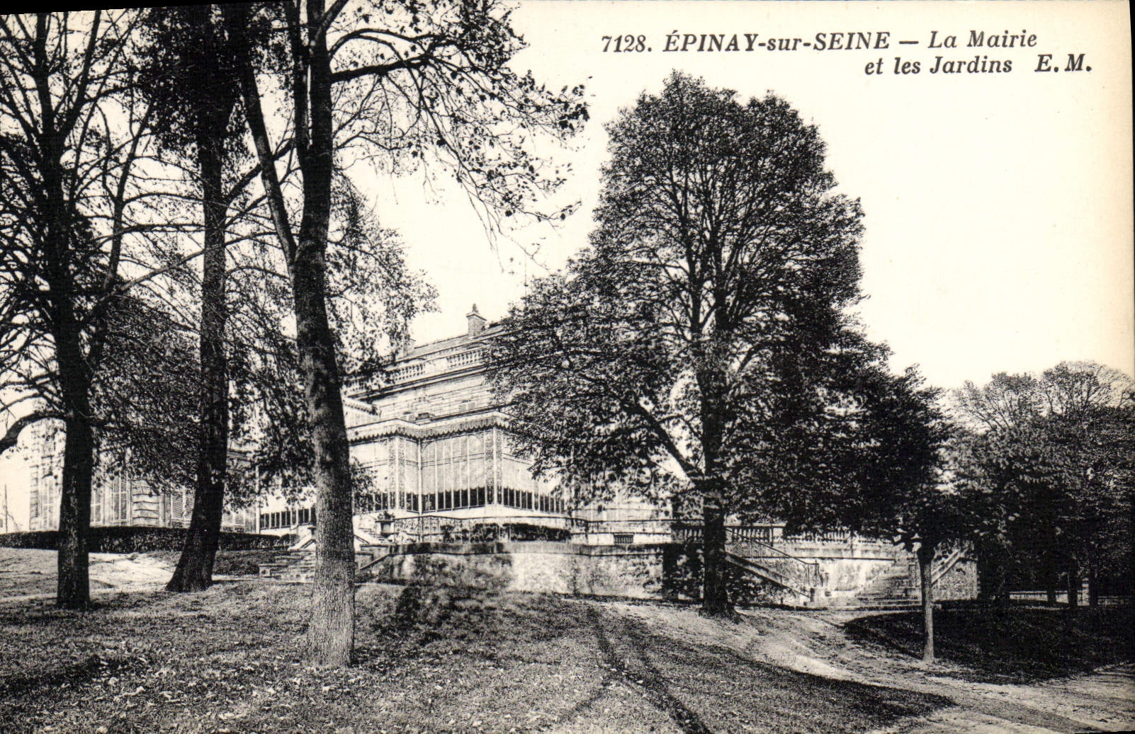ÉPINAY-sur-SEINE — La Mairie et les Jardins — E.M. n°7128
