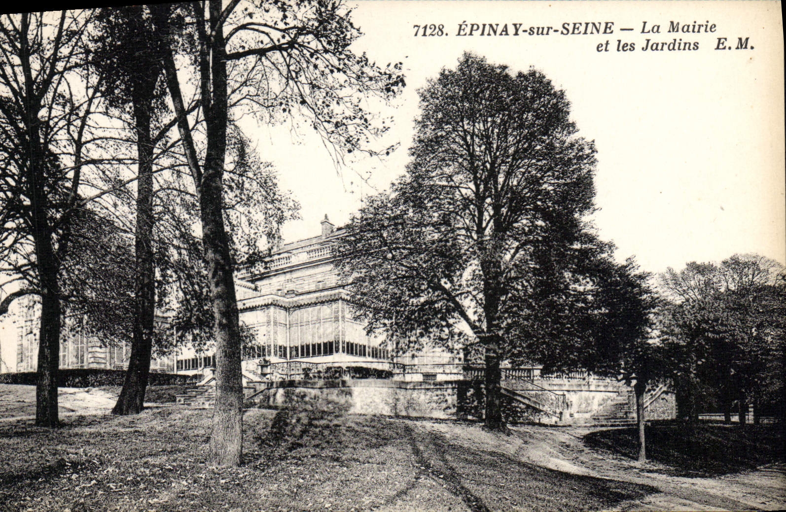 ÉPINAY-sur-SEINE — La Mairie et les Jardins — E.M. n°7128