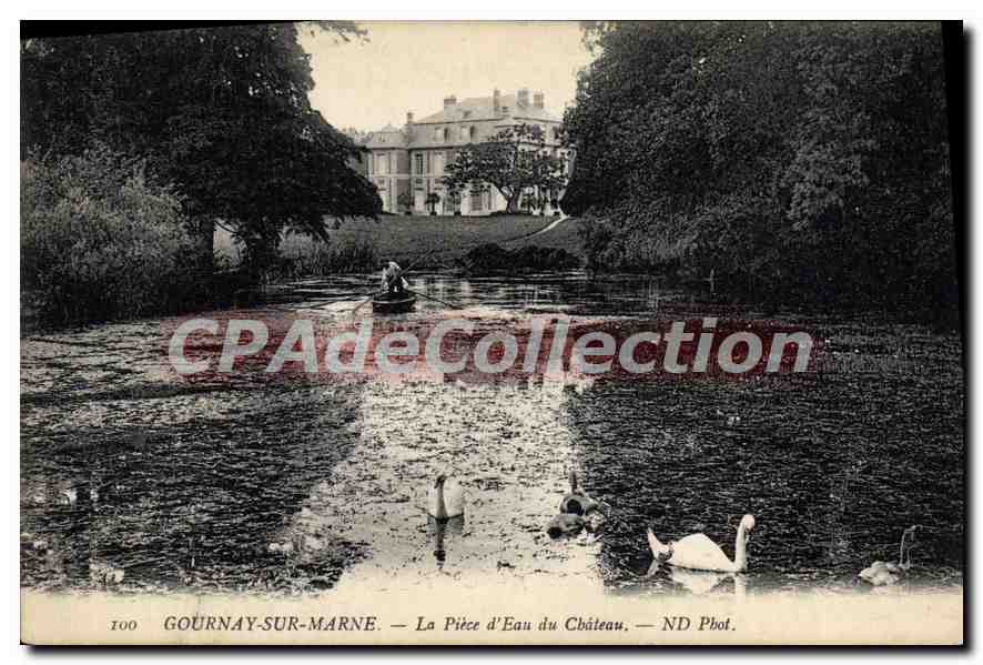 CPA Gournay sur Marne La Piece d'Eau du Chateau