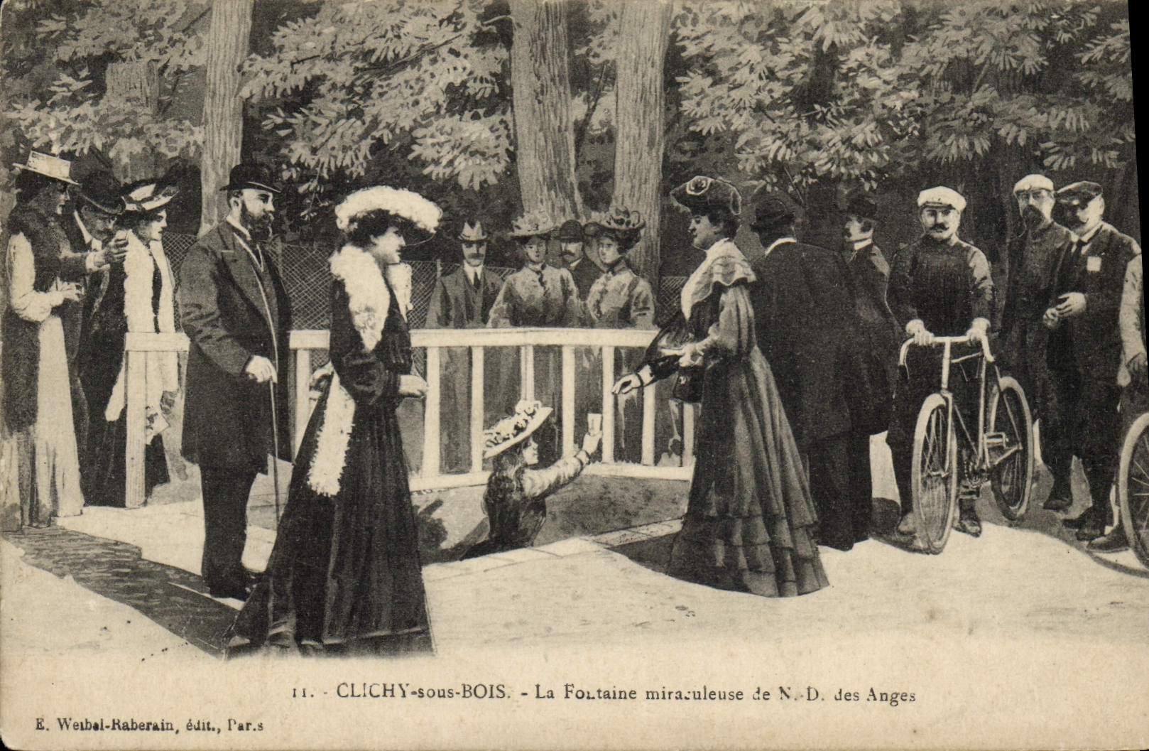 CPA Clichy sous Bois La Fontaine miraculeuse de N. D. des Anges