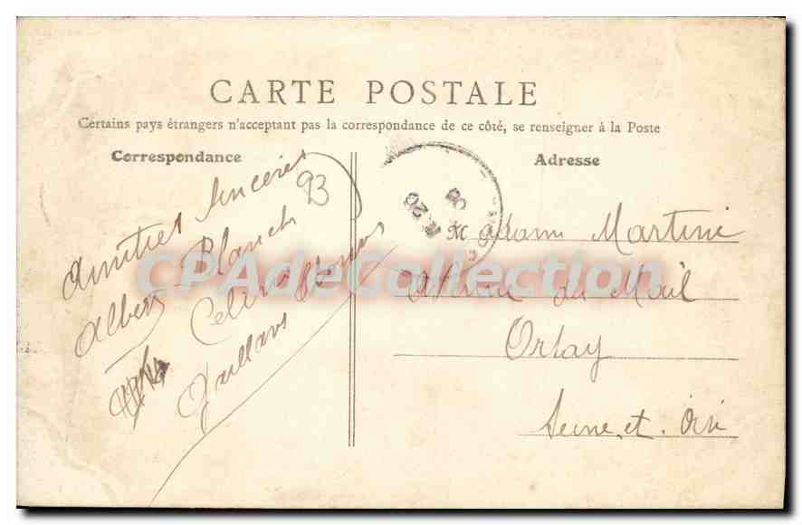CPA Rosny sous Bois Rue de l'Eglise prise de la Mairie — Rückseite