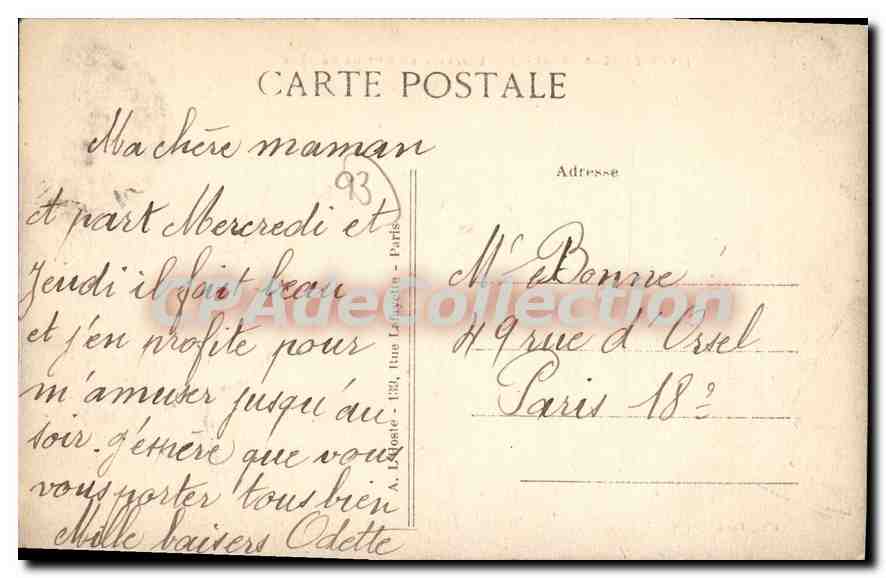 CPA Livry Gargan Demeure de Mme de Sevigne — Rückseite