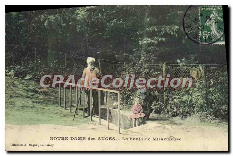 CPA Notre Dame des Anges La Fontaine Miraculeuse