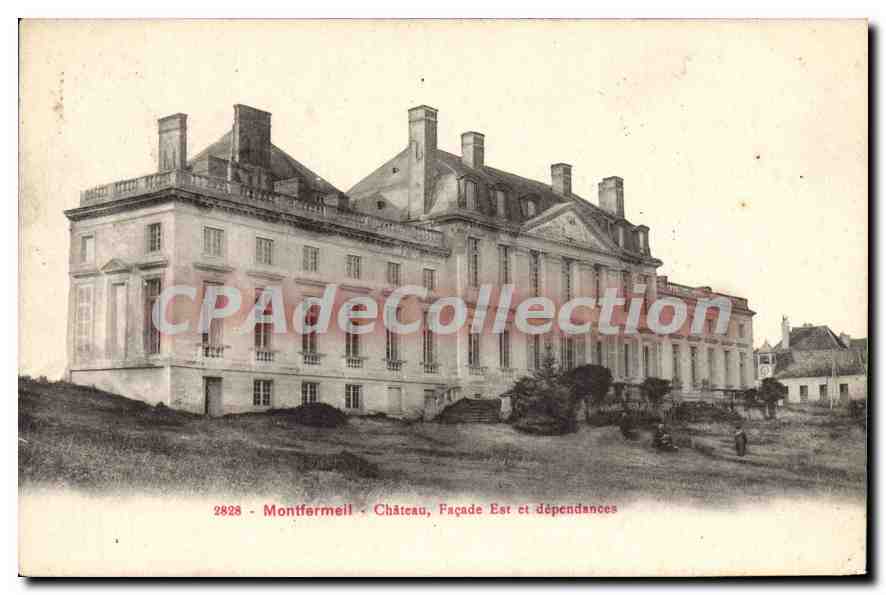 CPA Montfermeil Chateau Facade Est et dependances