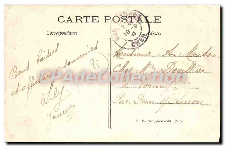 CPA Aubervilliers Un coin du Square — Rückseite