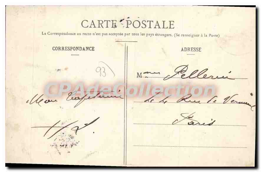 CPA Le Raincy Le Chene Seculaire de la Mairie — Rückseite