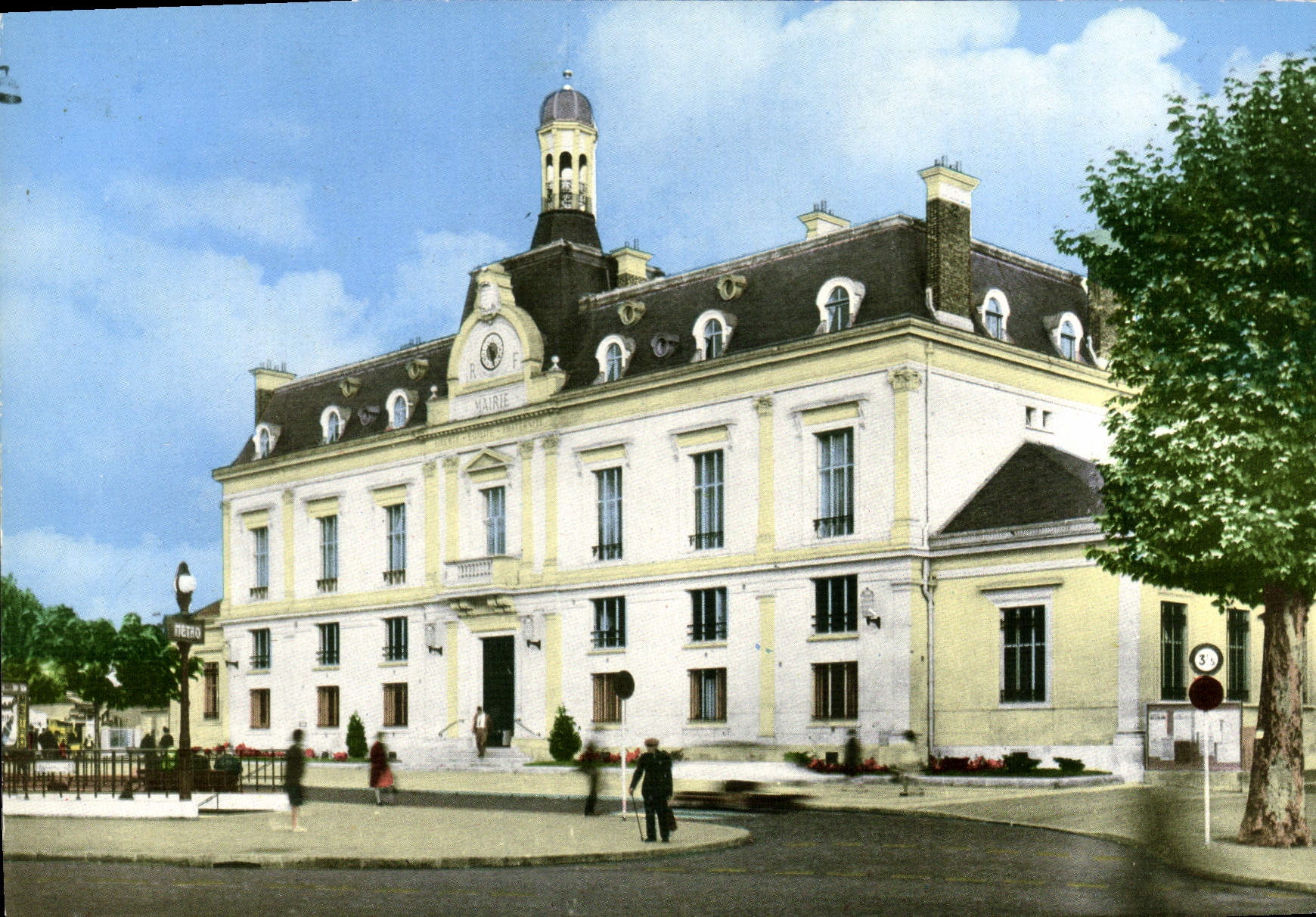 Mairie de Saint-Ouen — vue de l'édifice — Éditions P. L. Alliau, Paris