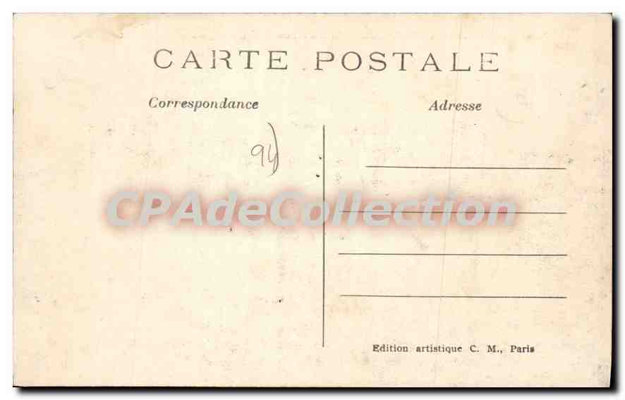 Champigny-sur-Marne — The Wurlembergeois Monument — Artistic Edition C. M. — Back