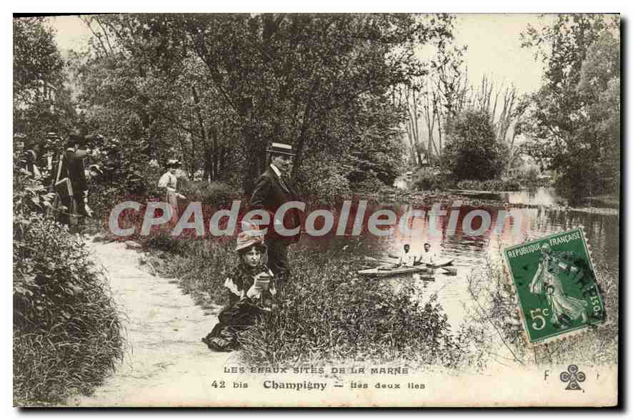 Champigny — the two lies — The waters sites of the Marne — 42 bis