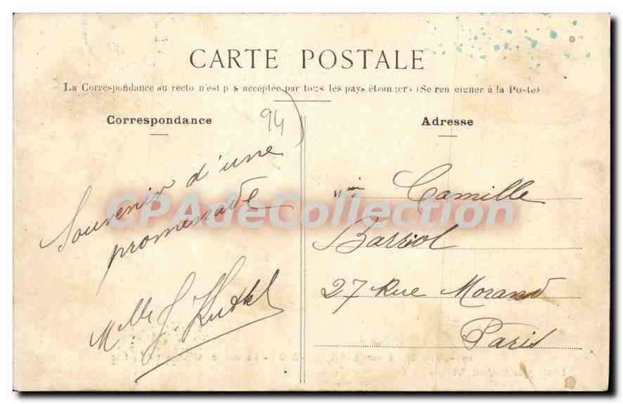 Villiers-sur-Marne (S.-N.D.) — Le Bois de Gaumont — Phototype Mathiot, Villiers — Rückseite