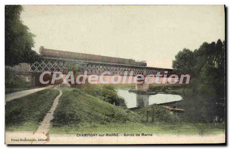 CHAMPIGNY-sur-MARNE — Banks of the Marne — Privat-Bonhommeau, publisher