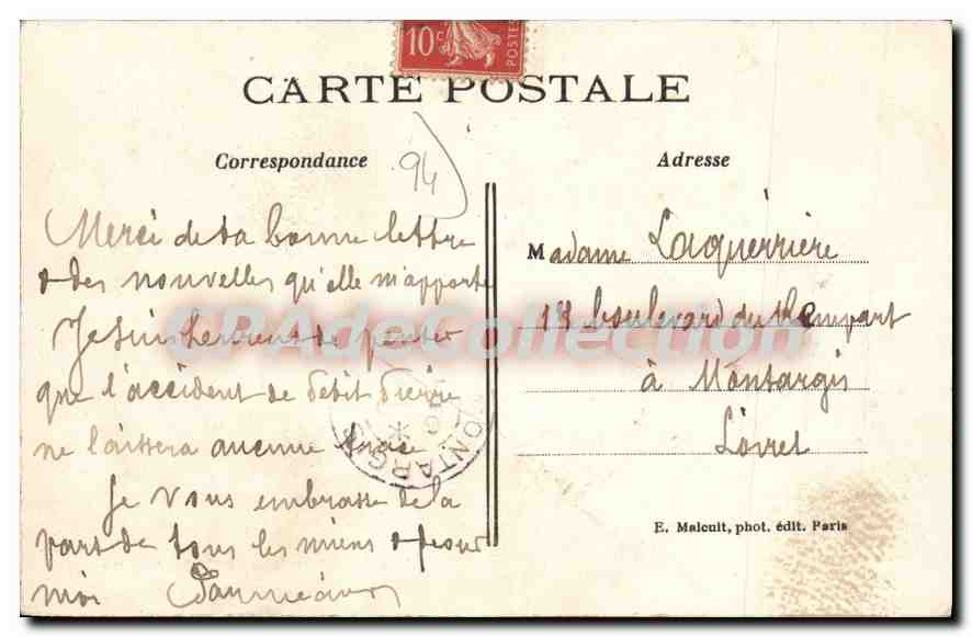 CPA Les Bords de la Marne Pecheurs endurcis — Back