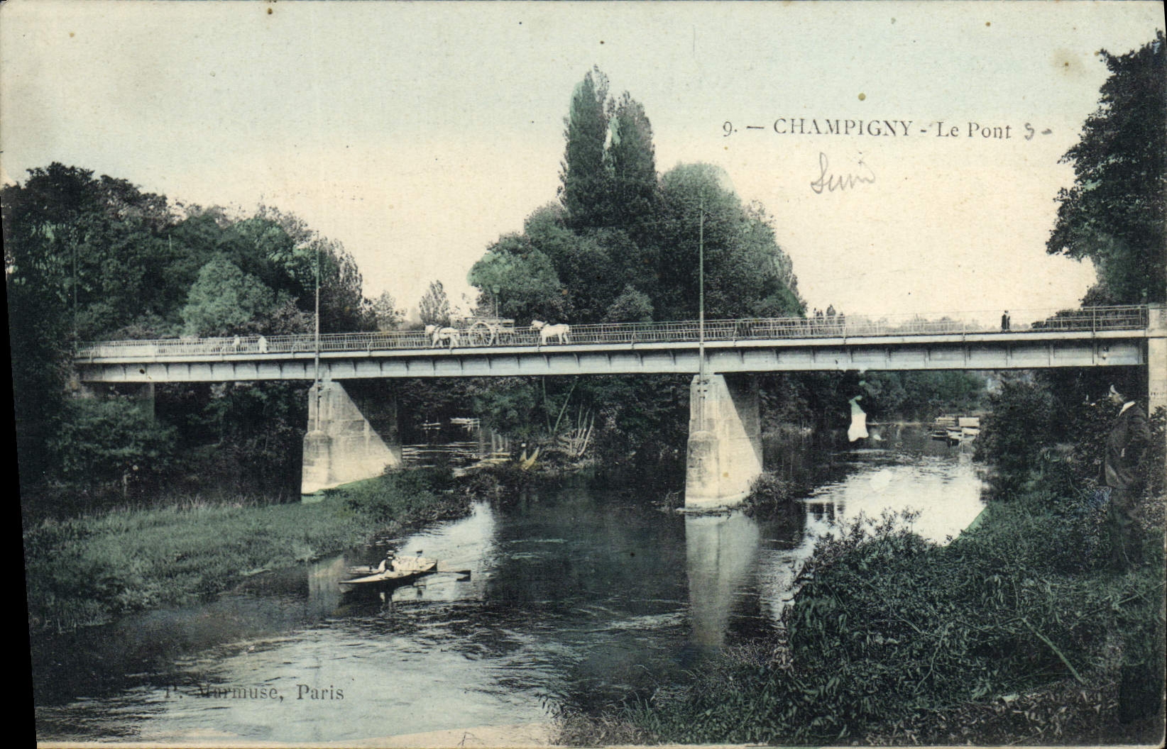 Champigny - Der Brücke — Ansicht der Brücke über die Seine — P. Varmuse, Paris, n°9