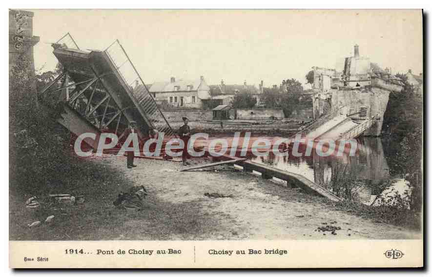 Choisy-au-Bac Bridge — 1914 — Publisher EID, Series 8ma
