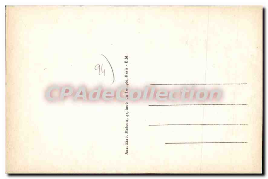 Villiers-sur-Marne — La Mairie — E.M. n°7233 — Rückseite