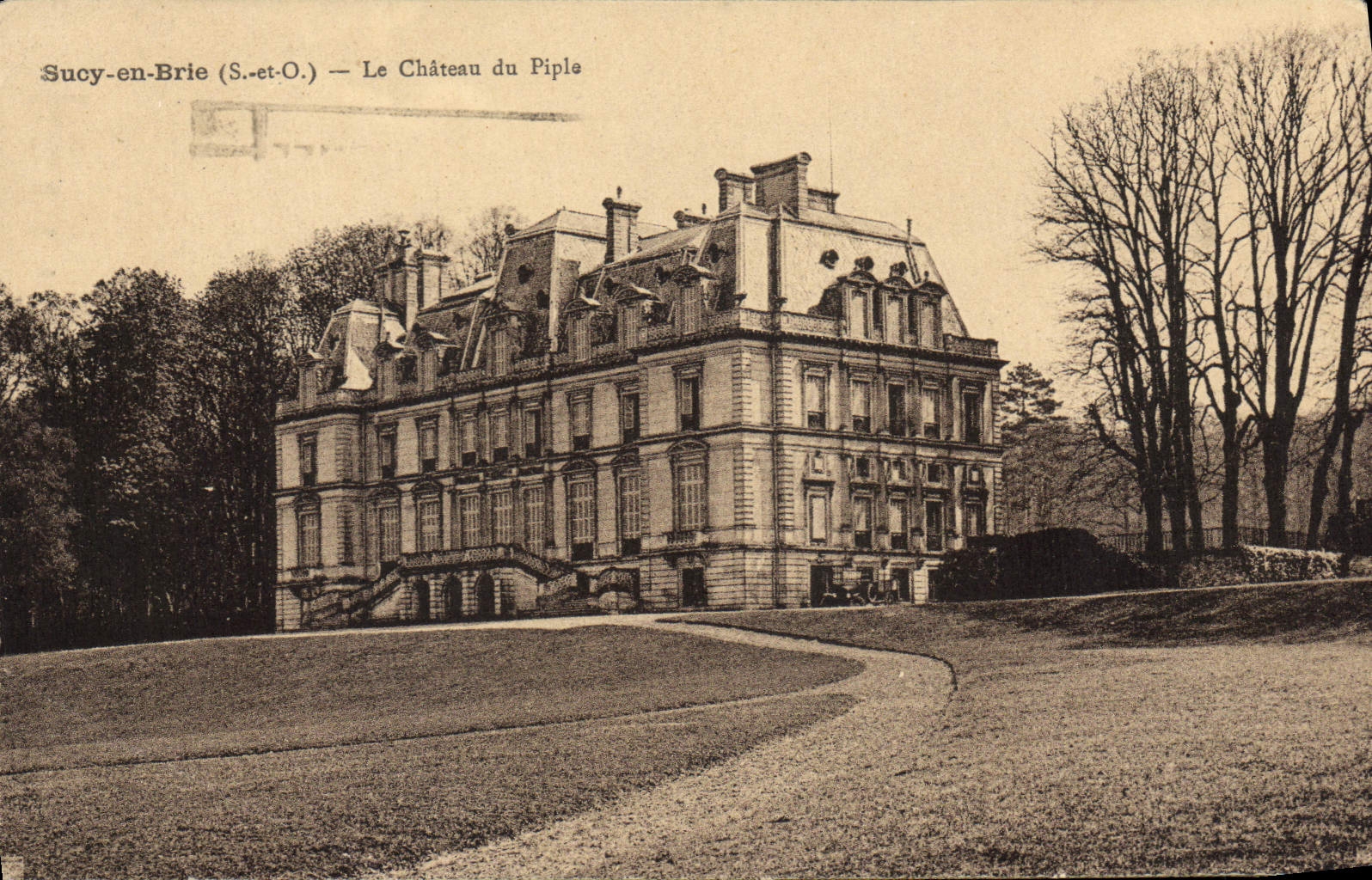 CPA Sucy en Brie Le Chateau du Piple