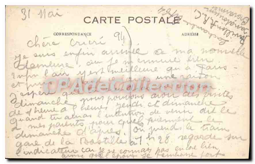 CPA Limeil Brevannes Chateau de Brevannes — Rückseite