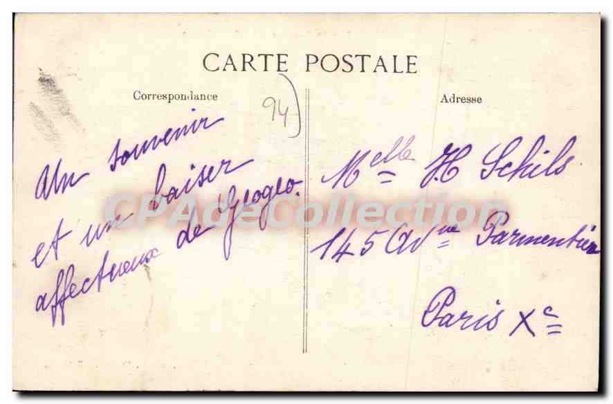 CPA Chatenay La Roseraie La Petite Suisse — Rückseite