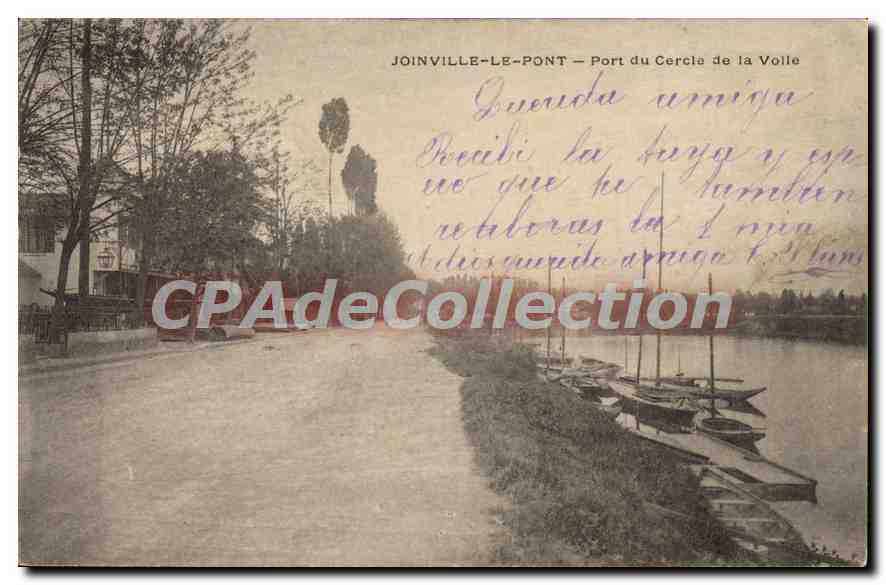 CPA Joinville Le Pont Port du Cercia de la Volle