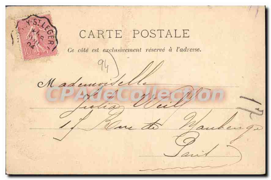 La Varenne-Chennevières — The Marne and Quai Saint-Hilaire — P. Marmuse, Paris, no. 20 — Back