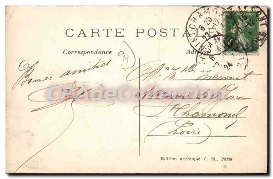 CPA Joinville le Pont Bords de la Marne — Back