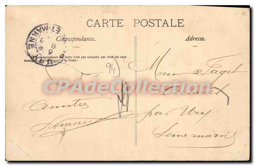 CPA Alfortville (Seine) Rue Villeneuve — Rückseite