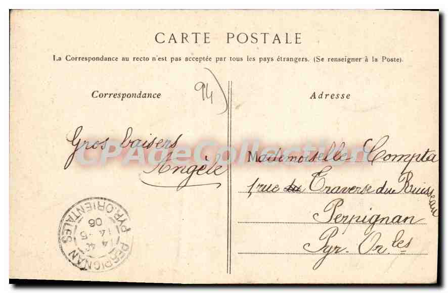 CPA Joinville le Pont La Baignade — Rückseite