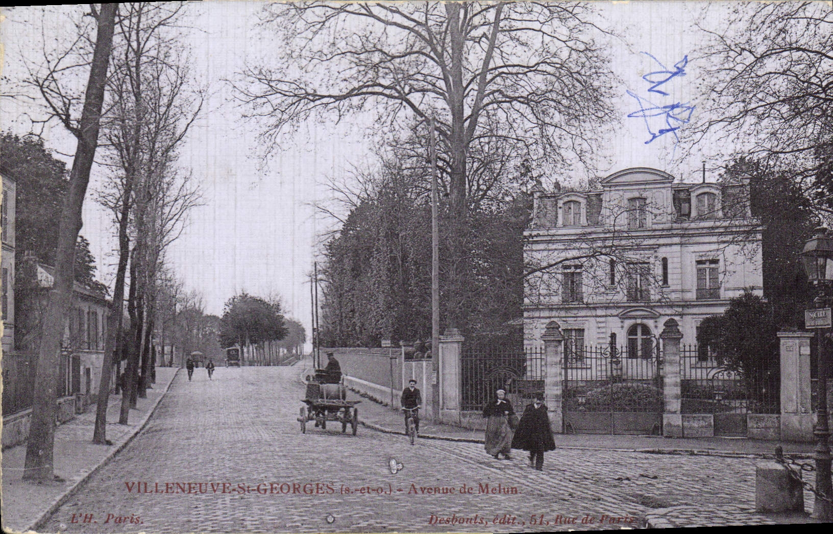 Villeneuve-St-Georges — Avenue de Melun — L'H Paris, édit. Desbonts, 51, Rue de Paris