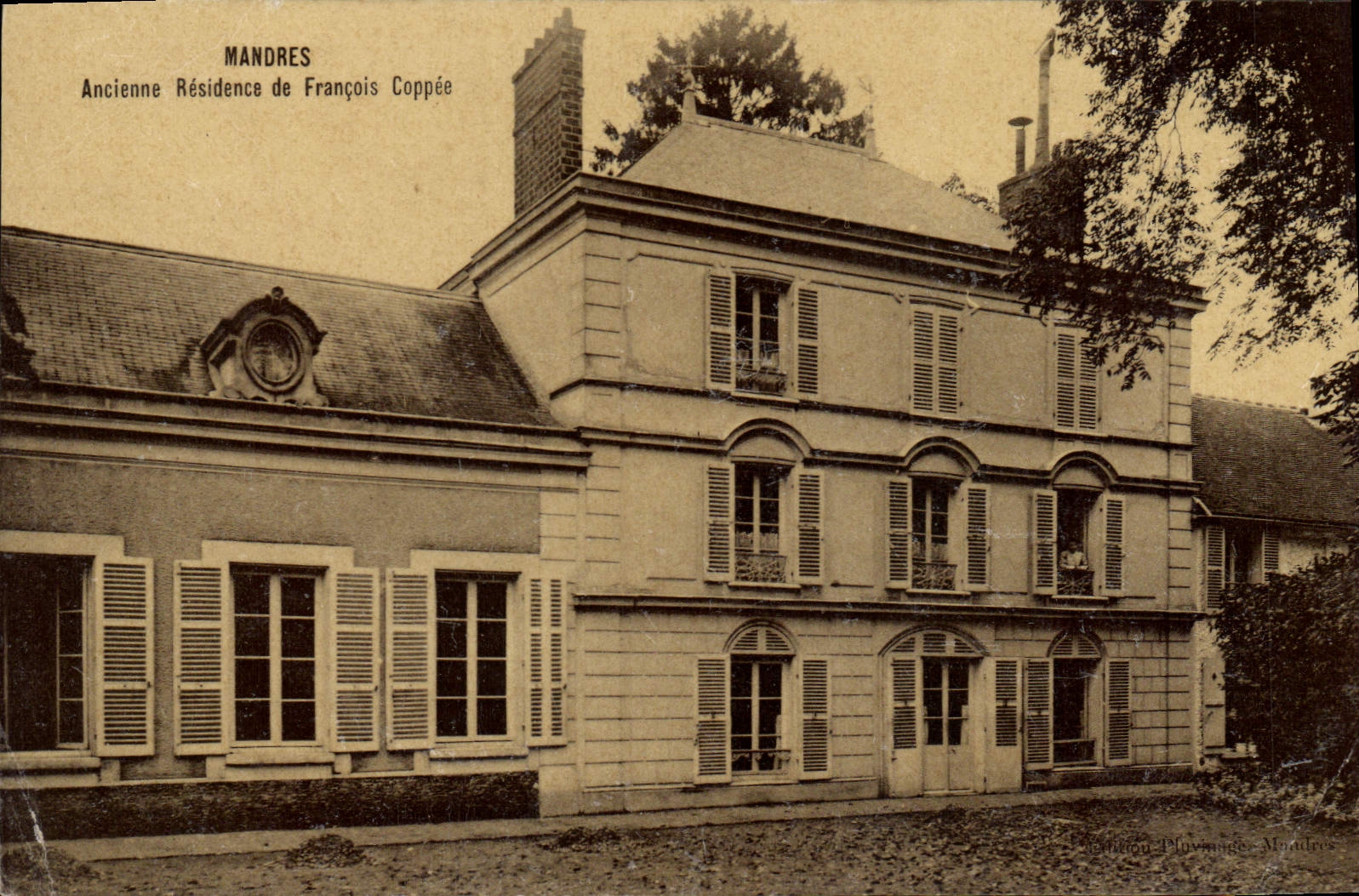 CPA Mandres Ancienne Residence de Francois Coppee