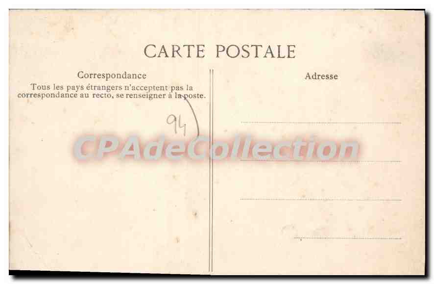 CPA Mandres Ancienne Residence de Francois Coppee — Back