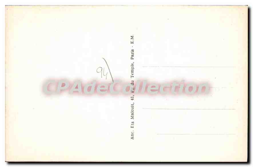 Nogent-sur-Marne — Segelclub Paris — E.M. n°4826 — Rückseite