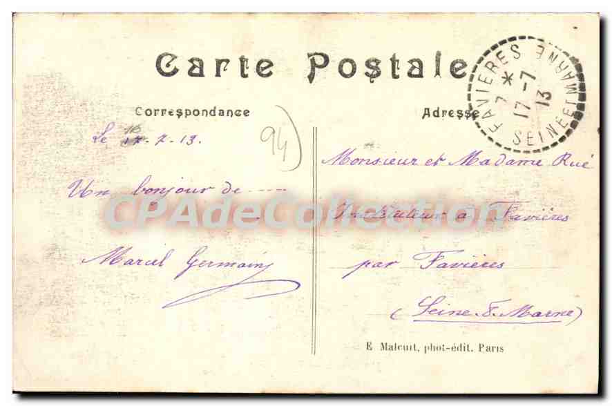 CPA Charenton St Maurice Vue artistique — Rückseite