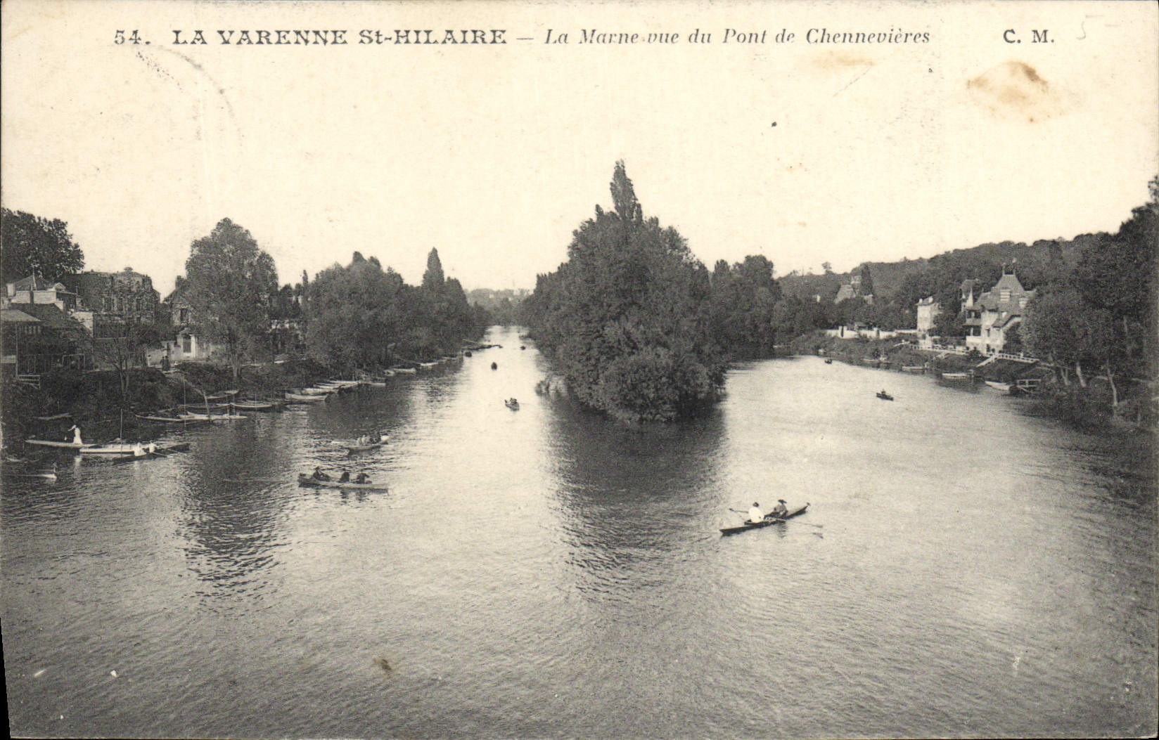 La Varenne St-Hilaire — La Marne vue du Pont de Chennevières — C.M. n°54