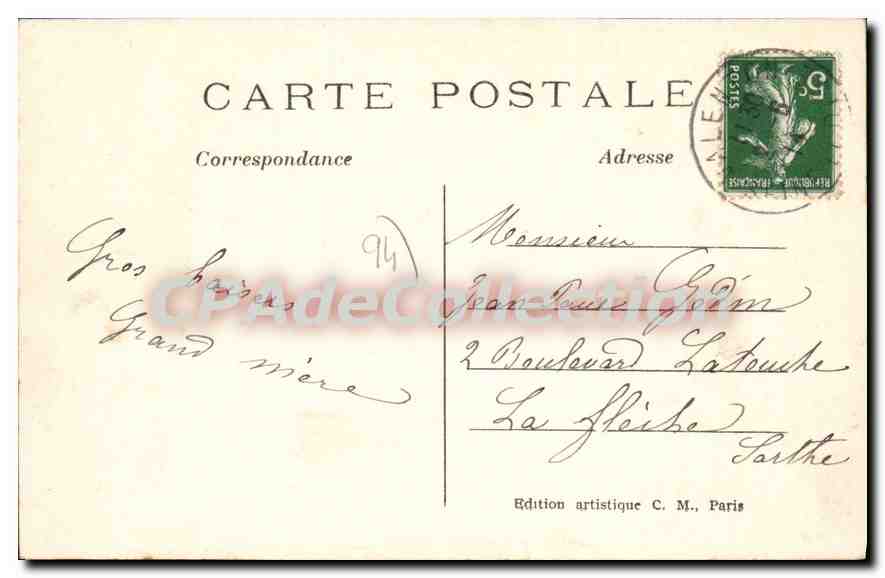 La Varenne St-Hilaire — La Marne vue du Pont de Chennevières — C.M. n°54 — Rückseite