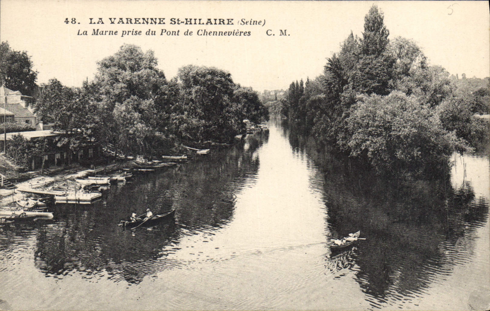 La Varenne-St-Hilaire (Seine) — Die Marne vom Chennevières-Brücke — C.M. n°48