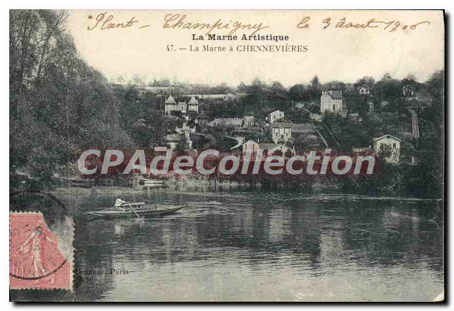 La Marne à Chennevières — La Marne Artistique, n°47 — éditeur Paris