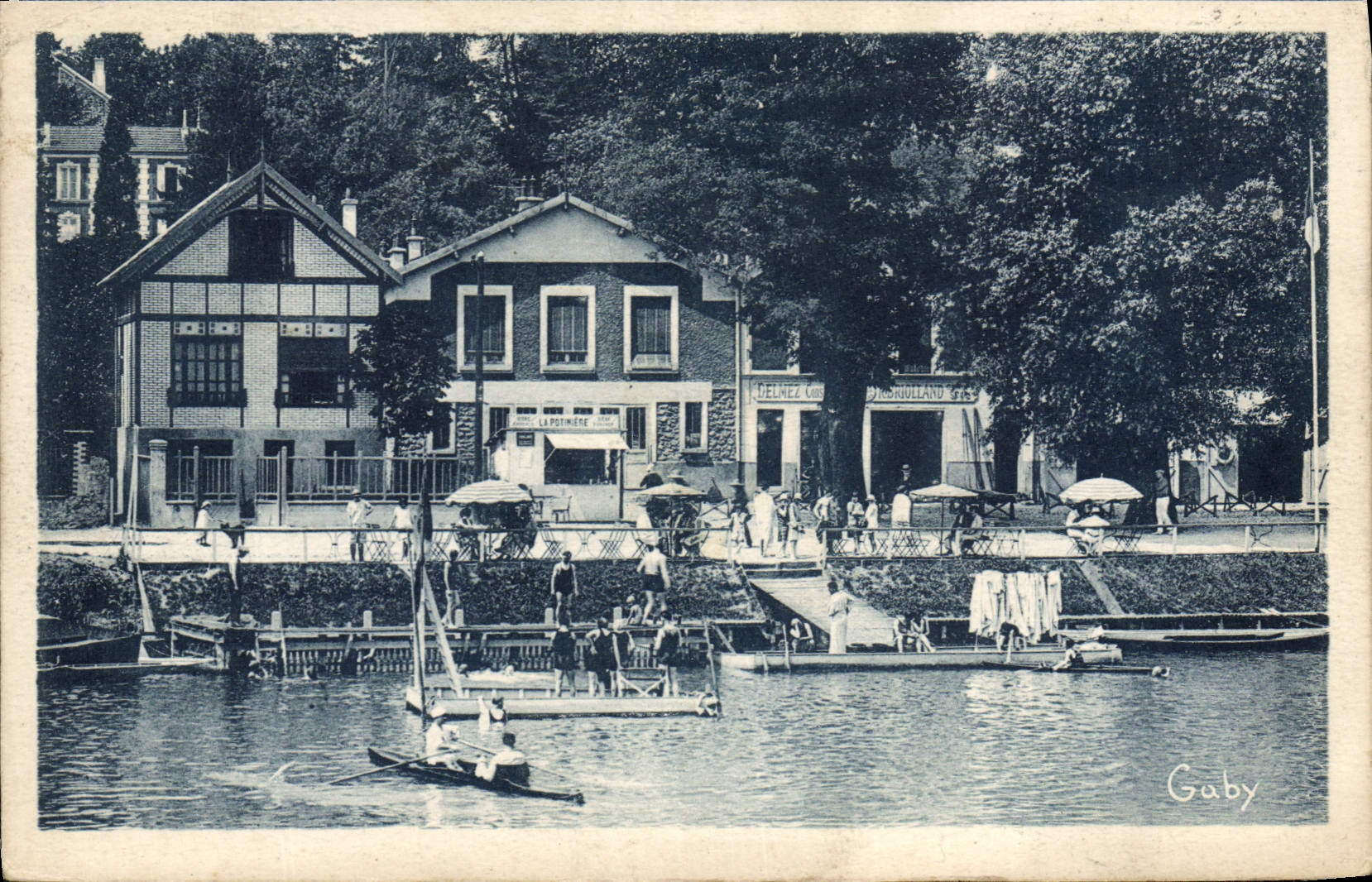 Les Bains Briolland et le Quai de l'Argonne — Le Perreux-sur-Marne — Édition G. Tezane