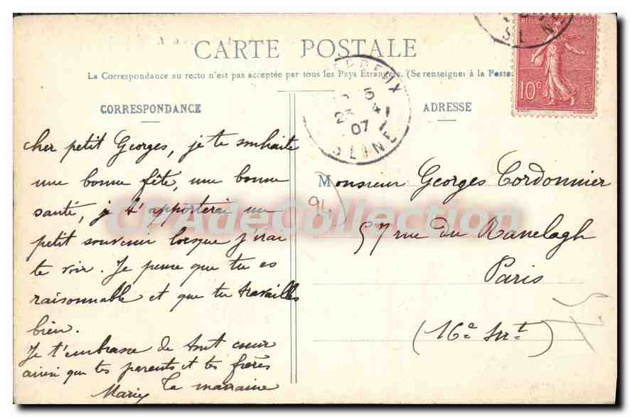 Le Perreux — Die Ufer der Marne — G. I. n° 2196 — Rückseite
