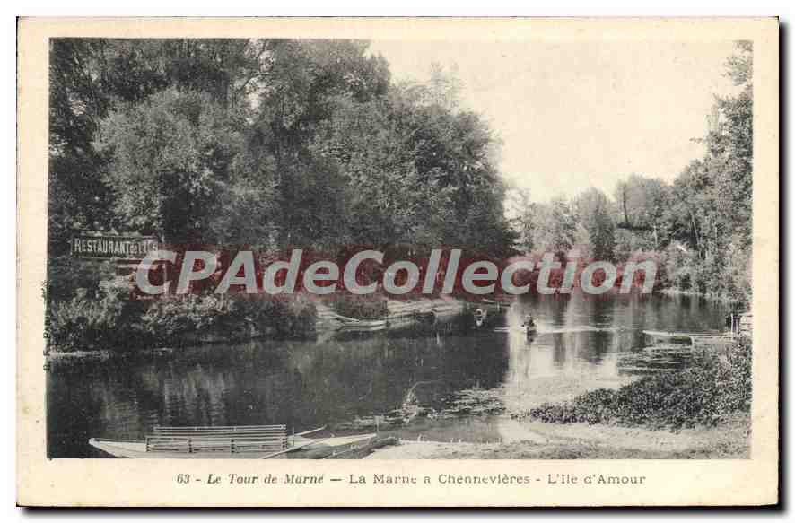 La Marne à Chennevières — L'Île d'Amour — Le Tour de Marne — n°63