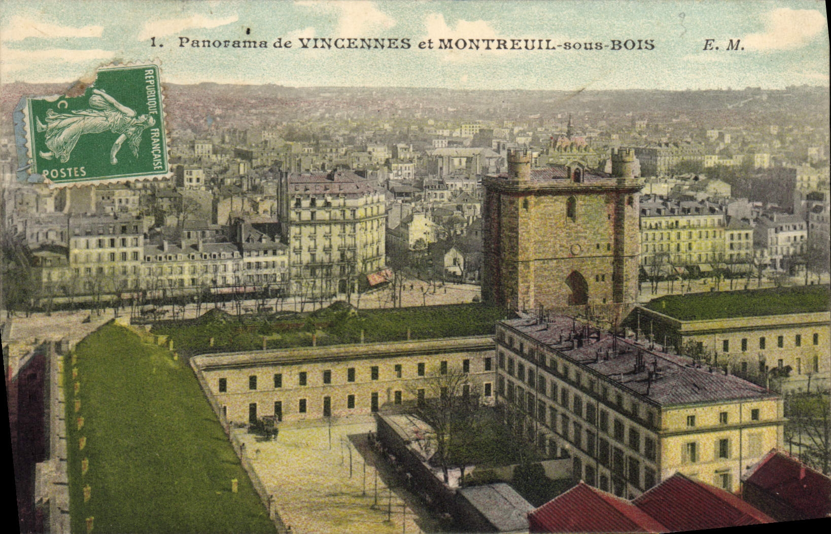 Panorama of Vincennes and Montreuil-sous-Bois — E. M.