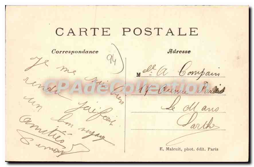 Panorama of Vincennes and Montreuil-sous-Bois — E. M. — Back