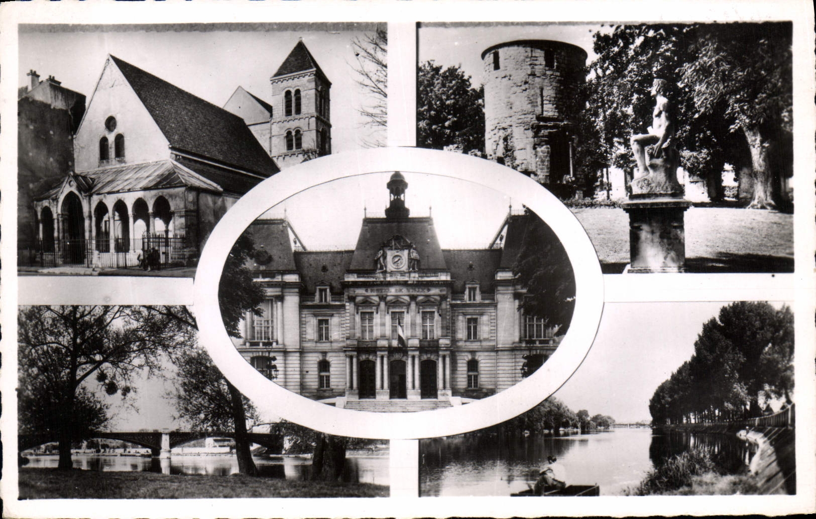 Saint-Maur-des-Fossés — Church, Town Hall, Crétail Bridge, Abbey Square — Éditions La France Artistique