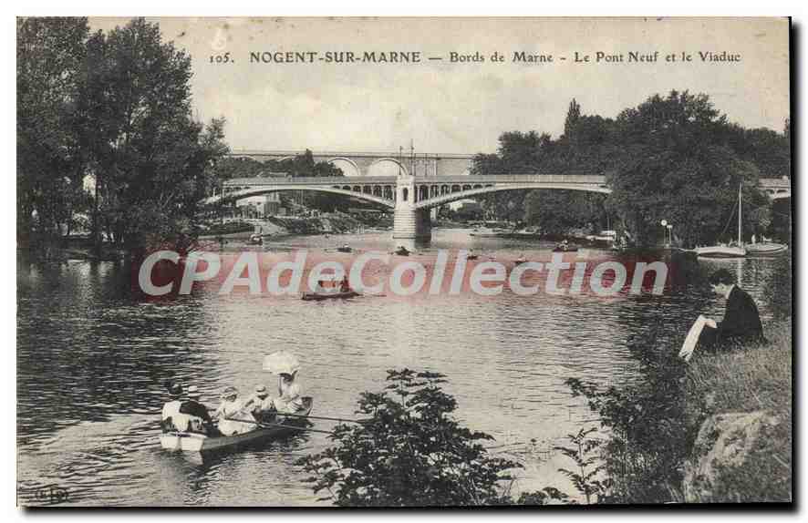Nogent-sur-Marne — Ufer der Marne — Der Neubrücke und der Viadukt