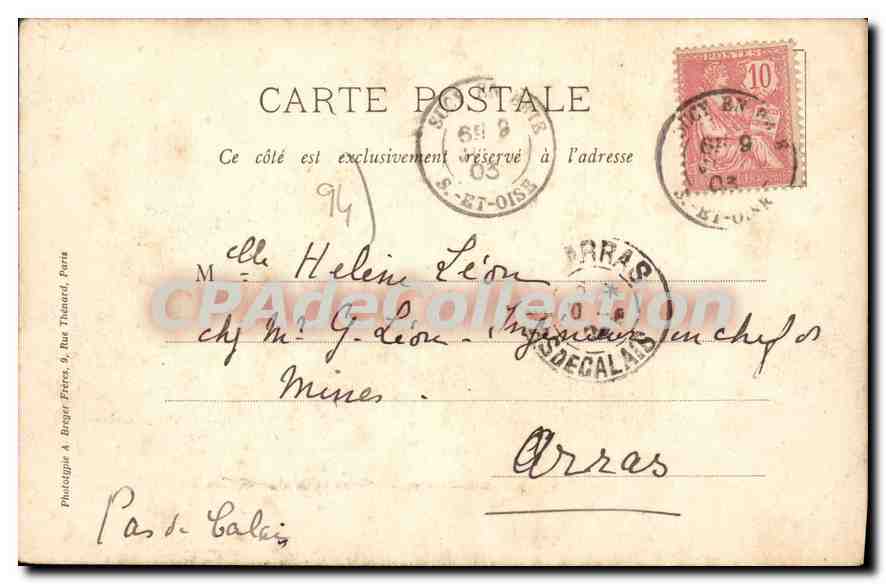 CPA Sucy en Brie Chateau de la Haute Maison — Back