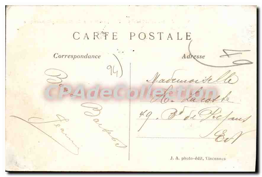 CPA Joinville le Pont Les bords de Marne pittoresque — Rückseite
