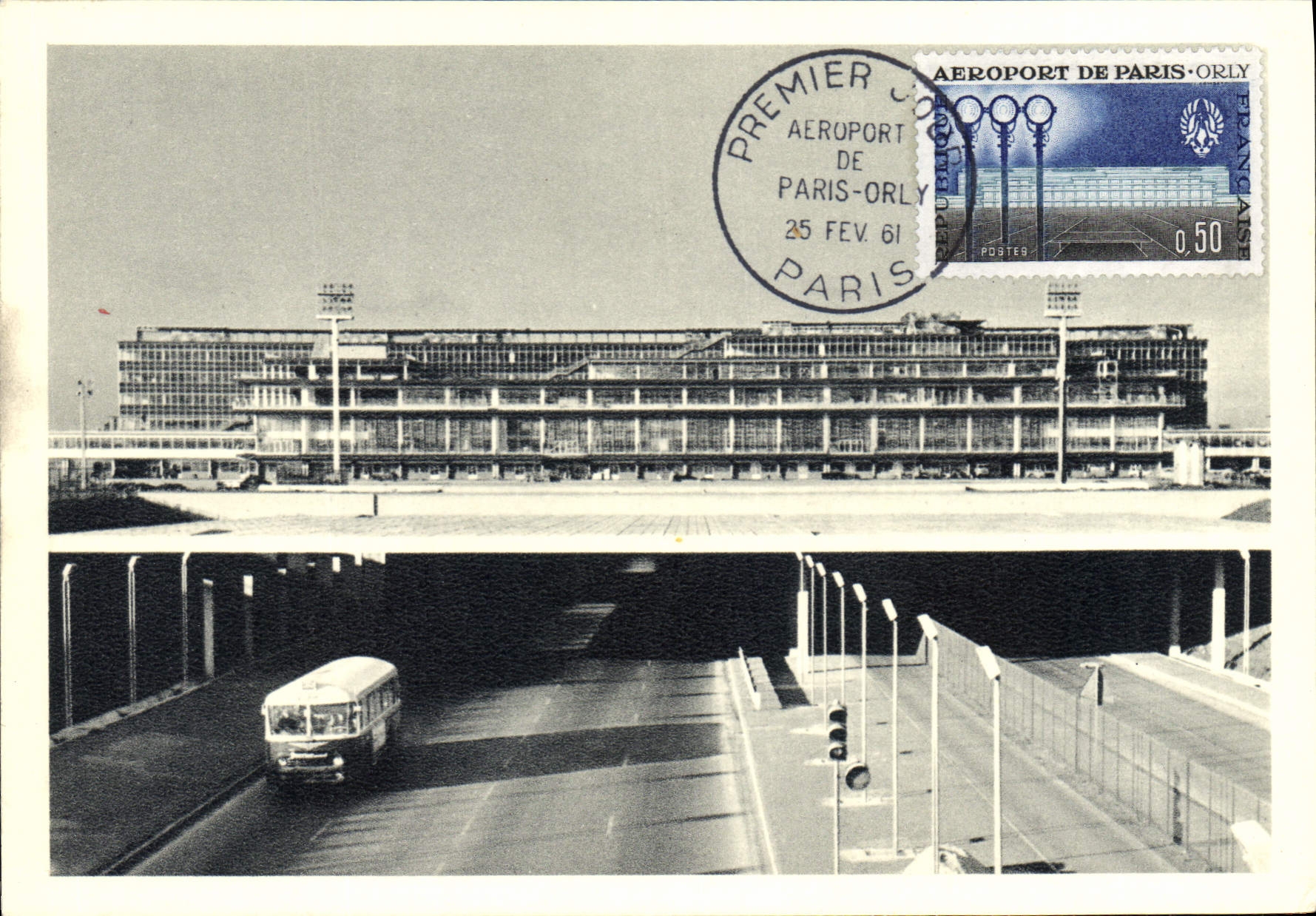 CPSM L'Aeroport de Paris Nouvelle Aerogare d'Orly (facade sud)